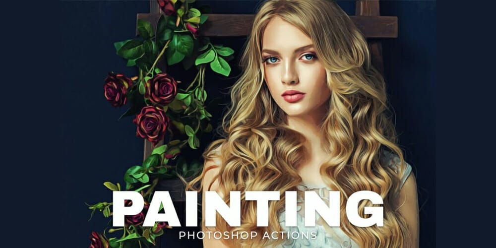 Latest Free Photoshop Actions 89 Painting-Photoshop-Actions