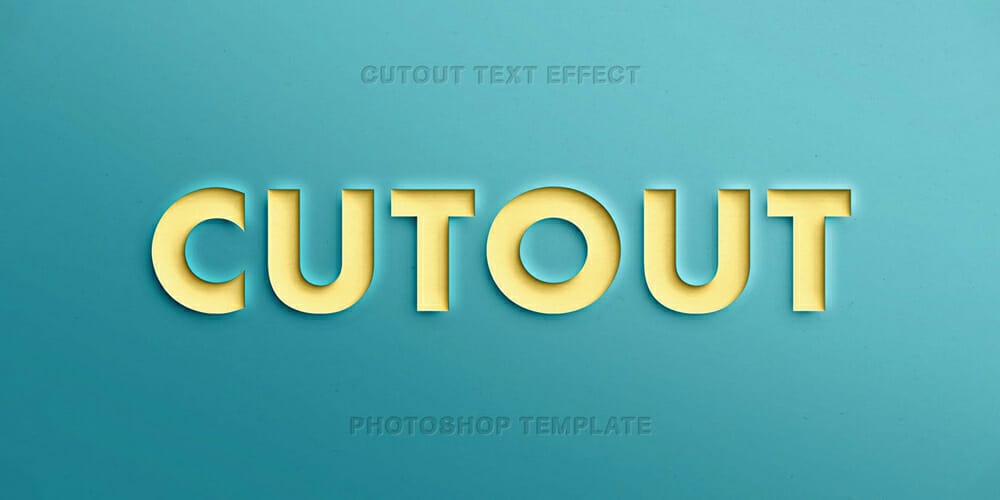 Latest Free Photoshop Text Styles & Effects 101 Paper Cut-Out Text Effect