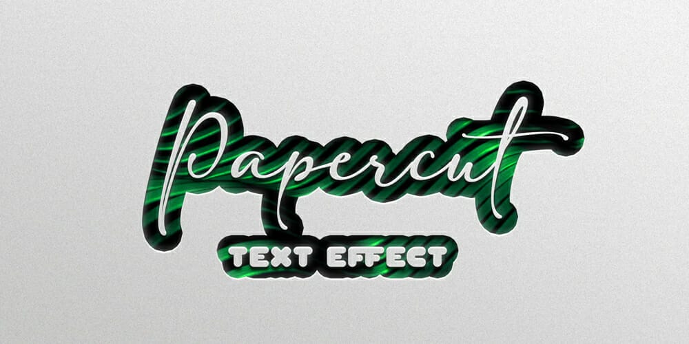 Latest Free Photoshop Text Styles & Effects 111 Papercut Text Effect