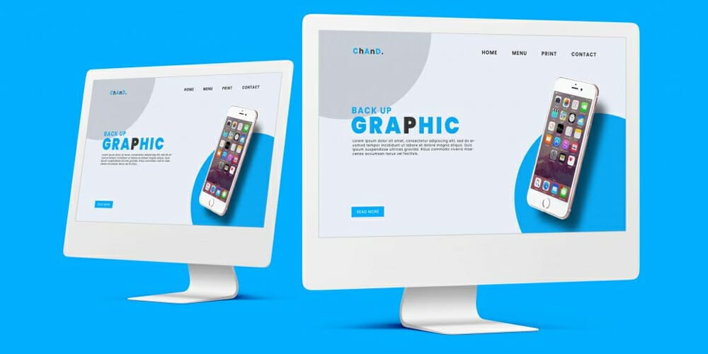 Phone Shop Landing Page Design