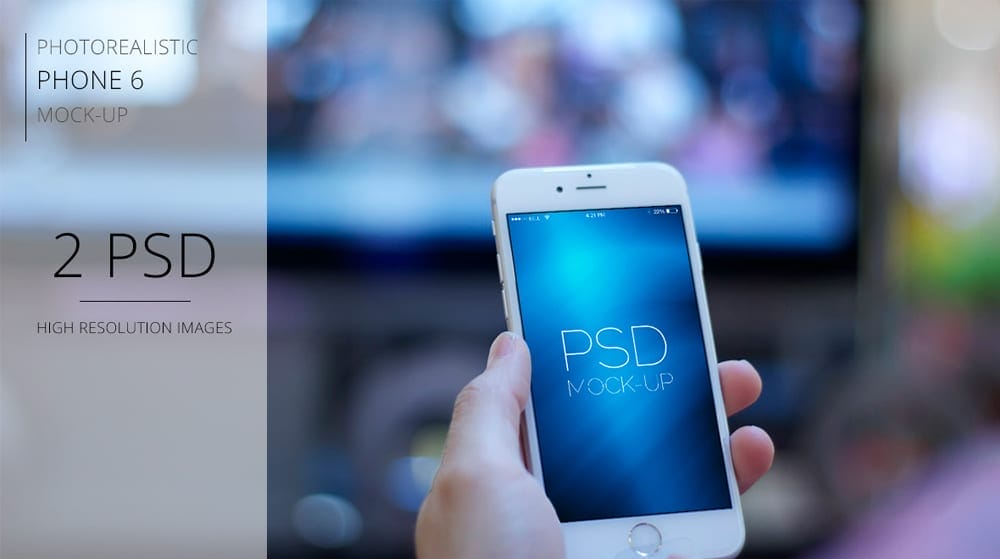 Latest Free Web Elements From February 2015 40 Photorealistic Iphone 6 Mockup PSD