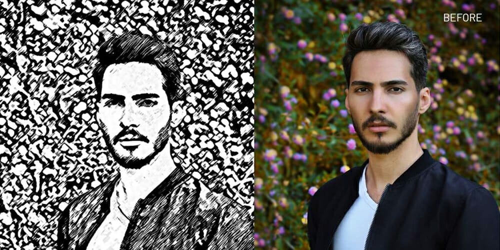 Latest Free Photoshop Actions 95 Photoshop Pencil Art Action