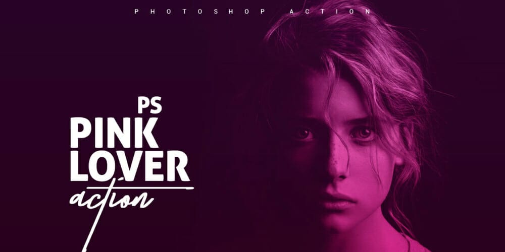 Latest Free Photoshop Actions 57 Pink Lover Photoshop Action