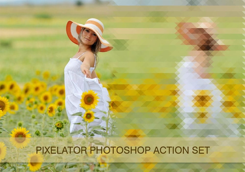 Latest Free Photoshop Actions 224 Pixelator