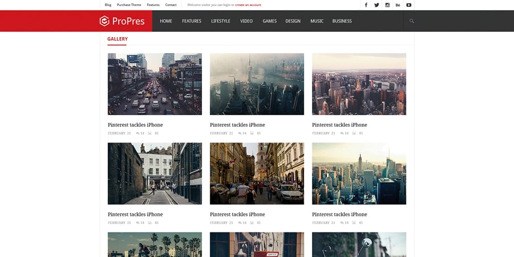Best Free Web Templates 2023 293 Pronews News and Blog Theme