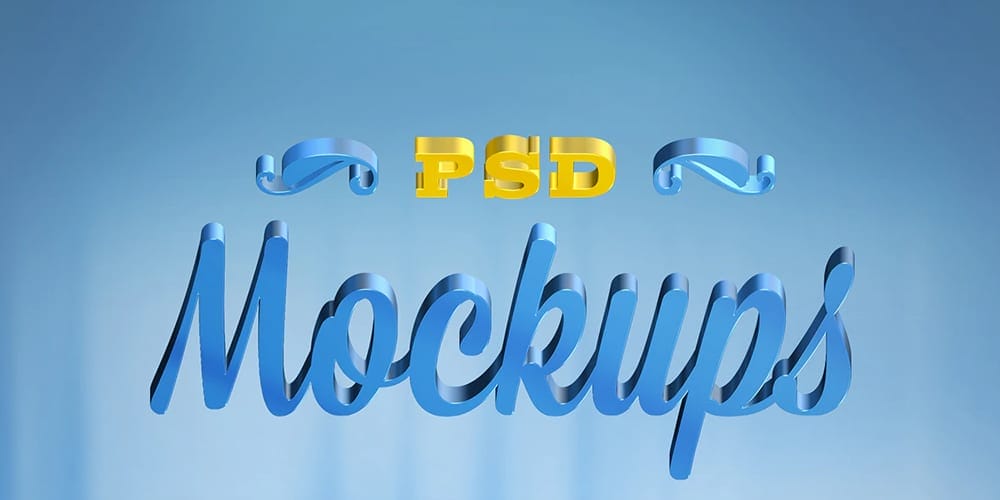 Latest Free Photoshop Text Styles & Effects 241 Realistic 3D Text Mockup PSD