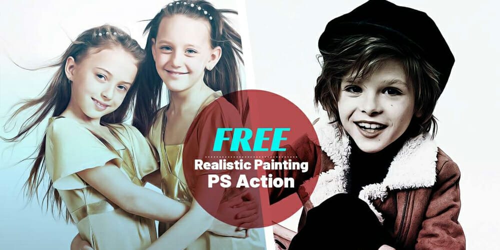 Latest Free Photoshop Actions 87 Realistic Painting Photoshop Action