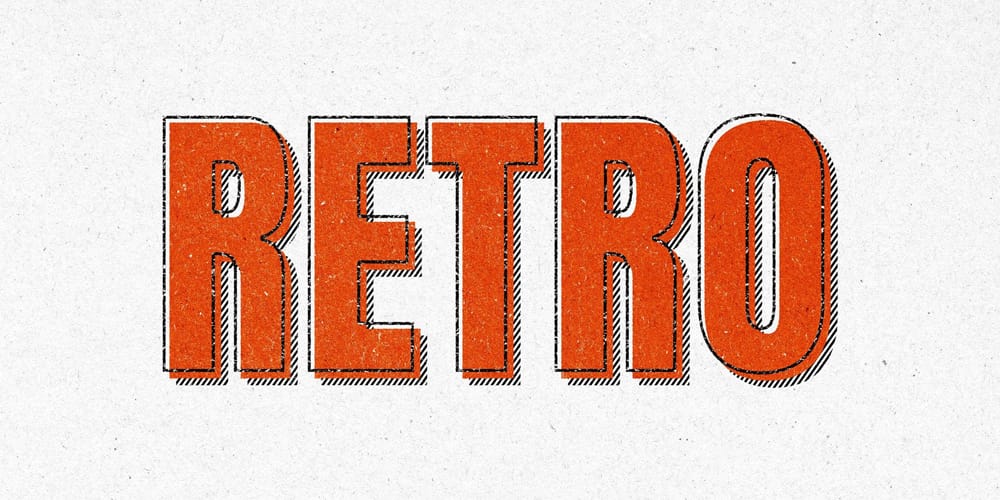 Latest Free Photoshop Text Styles & Effects 15 Retro Cartoon Text Effect PSD