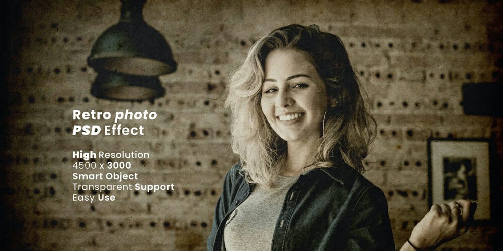 Latest Free Photoshop Actions 268 Retro Photo Style Effect