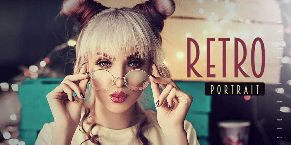 Latest Free Photoshop Actions 135 Retro Portrait Photoshop Action