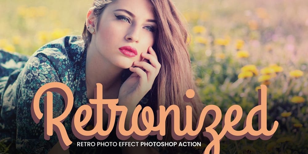 Latest Free Photoshop Actions 140 Retronized Retro Photo Effect Action