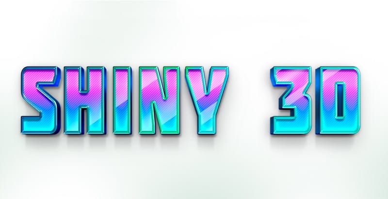 Latest Free Photoshop Text Styles & Effects 257 Shiny Layer Style PSD