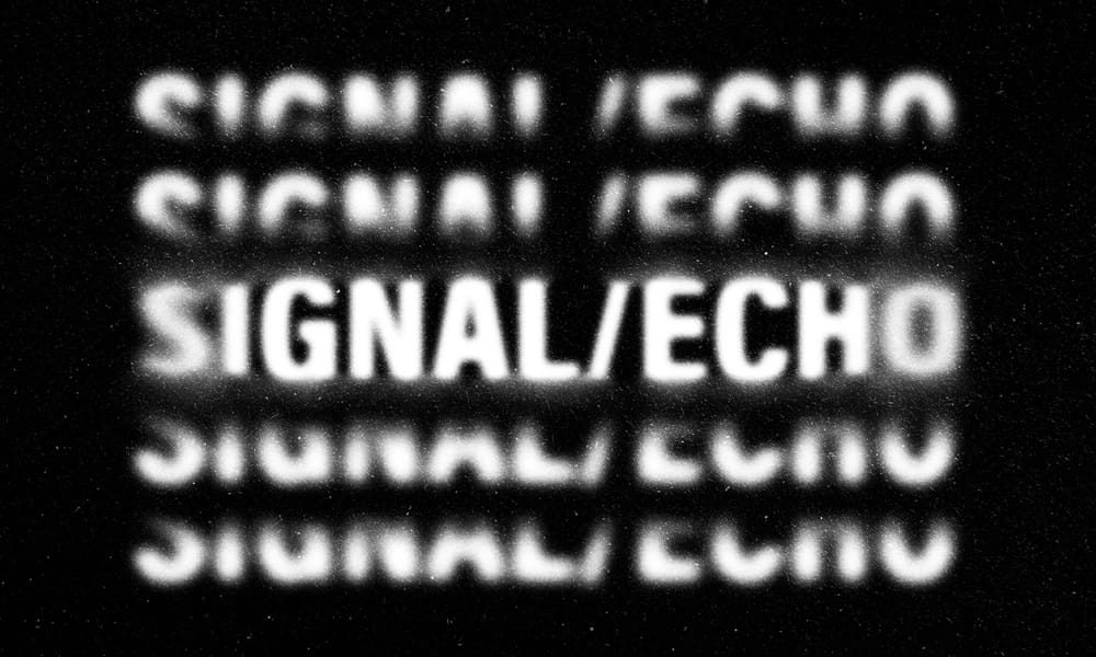 Latest Free Photoshop Text Styles & Effects 6 Signal Echo Text Effect PSD