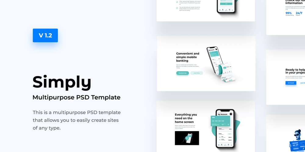 Best Free Web Templates 2023 165 Simply Multipurpose Web Template