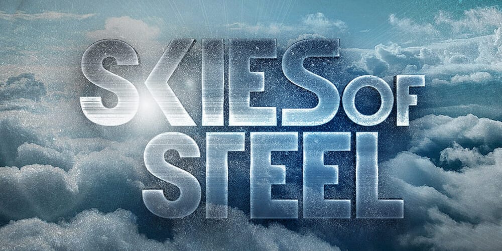 Latest Free Photoshop Text Styles & Effects 114 Sky Cinematic 3D Text Effect