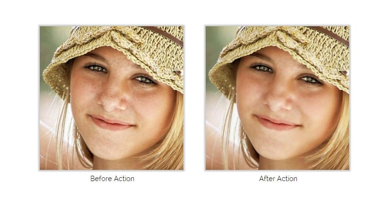Latest Free Photoshop Actions 163 Soft Skin Tones