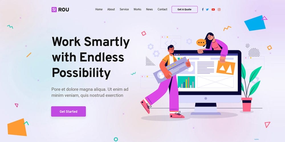 Best Free Web Templates 2021 141 Startup and Agency Landing Page Template