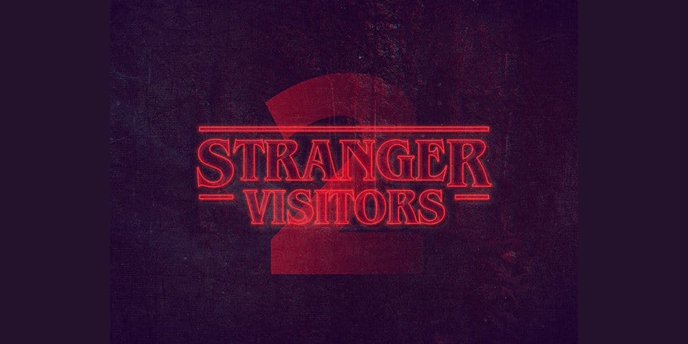 Latest Free Photoshop Text Styles & Effects 209 Stranger Things PS Text Style PSD