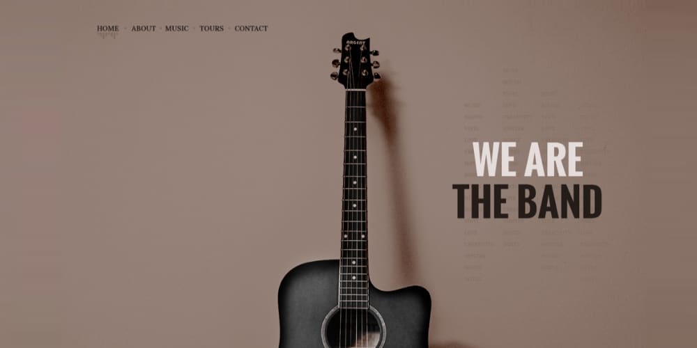 Best Free Web Templates 2023 389 The Band