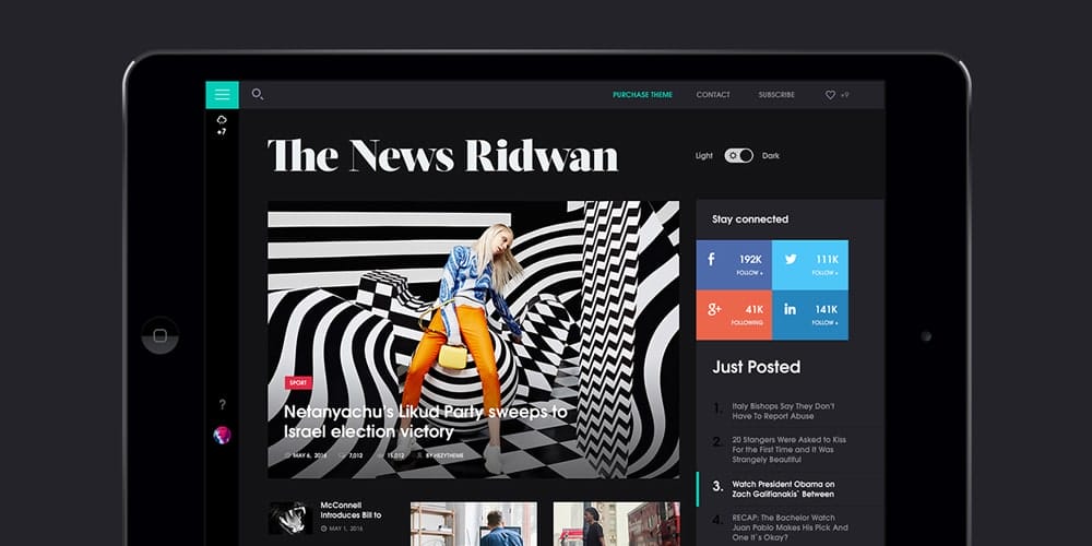 Best Free Web Templates 2023 296 The News Ridwan