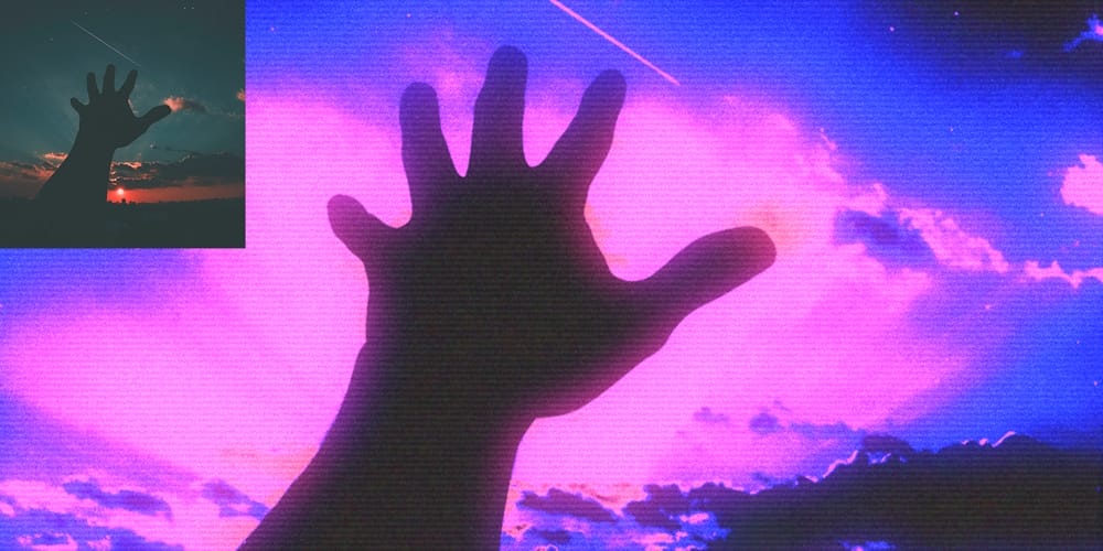 Latest Free Photoshop Actions 142 VHS Effect Photoshop Action