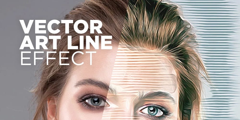 Latest Free Photoshop Actions 109 Vector Art Photo Effect