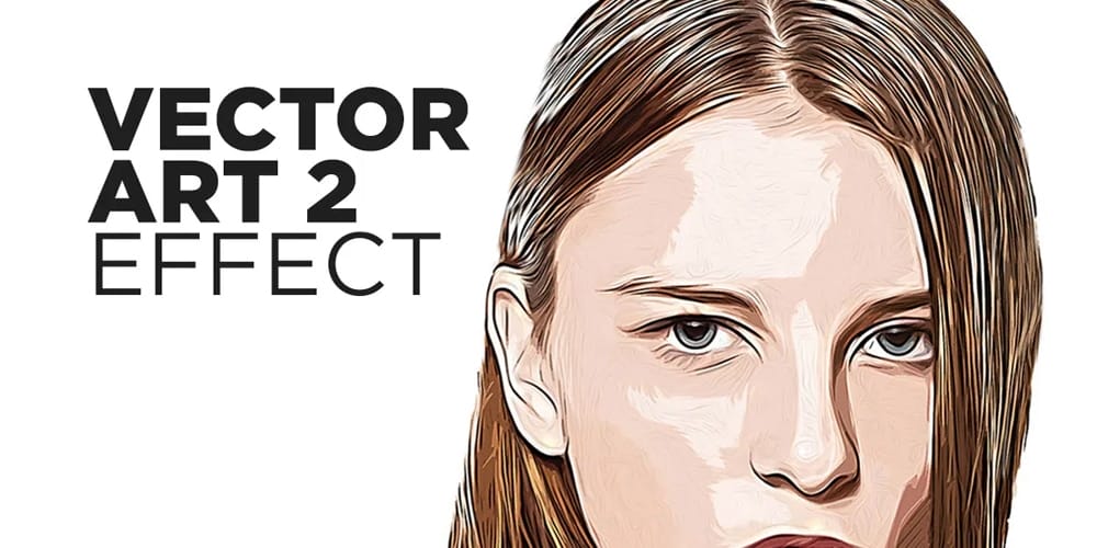 Latest Free Photoshop Actions 104 Vector Art Photo Effect