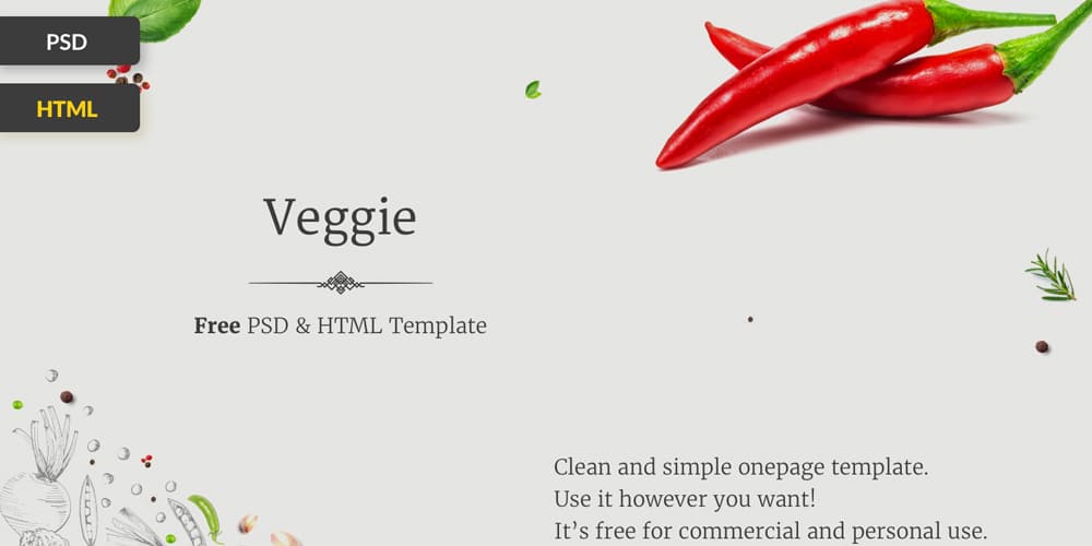 Best Free Web Templates 2023 322 Veggie Web Template