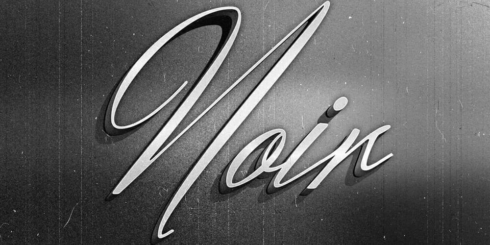 Latest Free Photoshop Text Styles & Effects 44 Vintage Film Text Effect