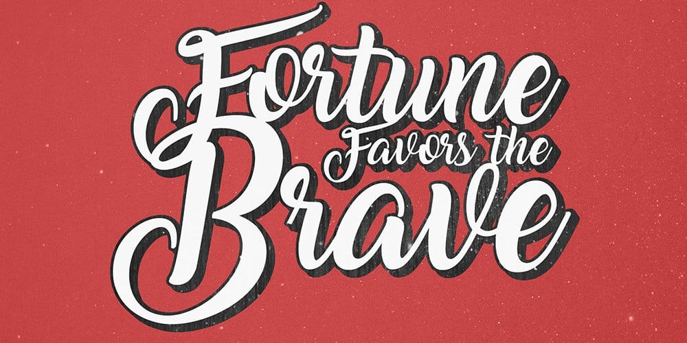 Latest Free Photoshop Text Styles & Effects 222 Vintage Poster Typographic Text Effect PSD