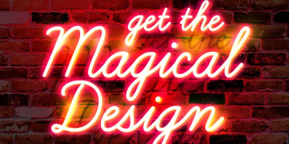 Latest Free Photoshop Text Styles & Effects 235 Wall Neon Glow Text Effect PSD