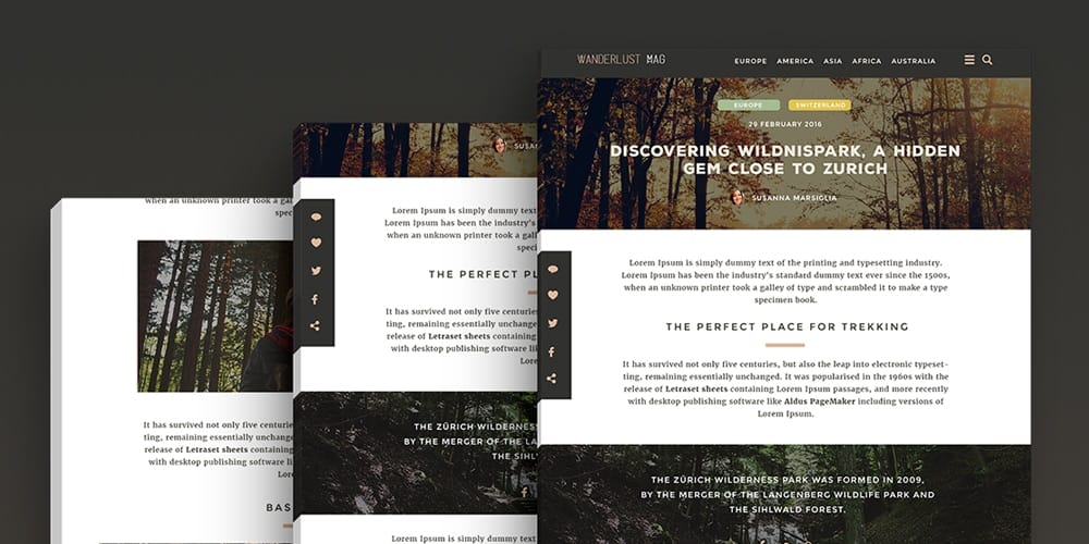 Best Free Web Templates 2023 309 Wanderlust