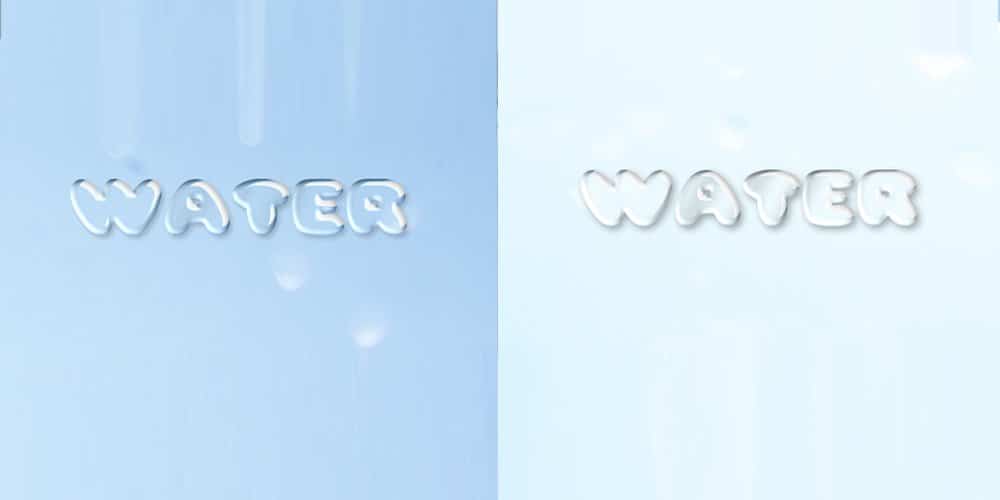 Latest Free Photoshop Text Styles & Effects 218 Water Text Effect PSD