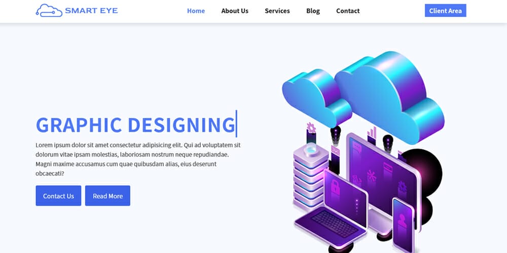 Web Hosting Website Template