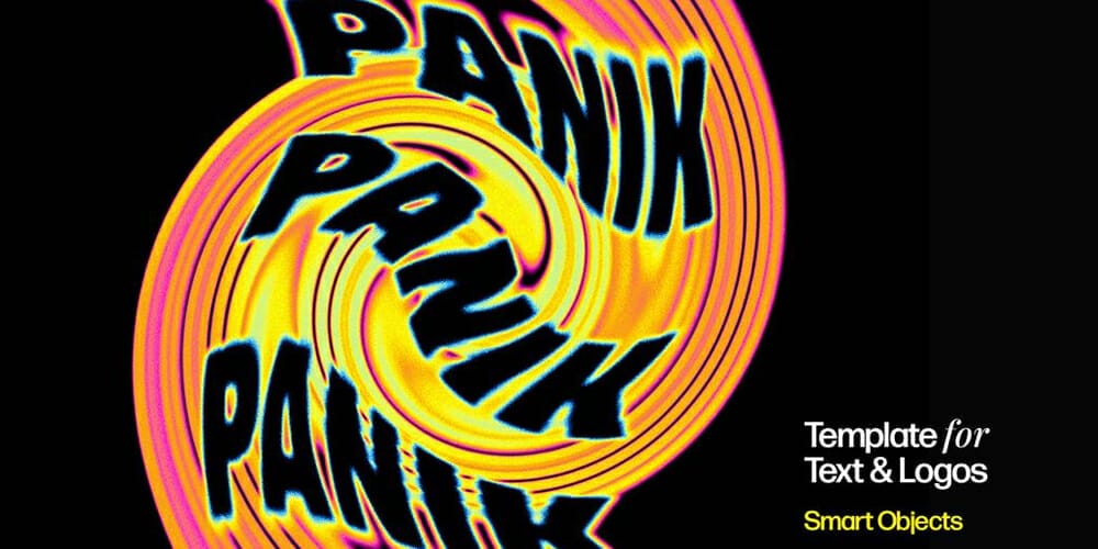 Latest Free Photoshop Text Styles & Effects 59 Whirlpool Text Effect