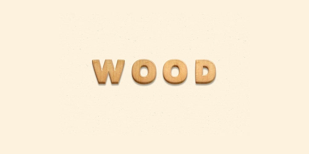 Latest Free Photoshop Text Styles & Effects 176 Wood Text Effect PSD