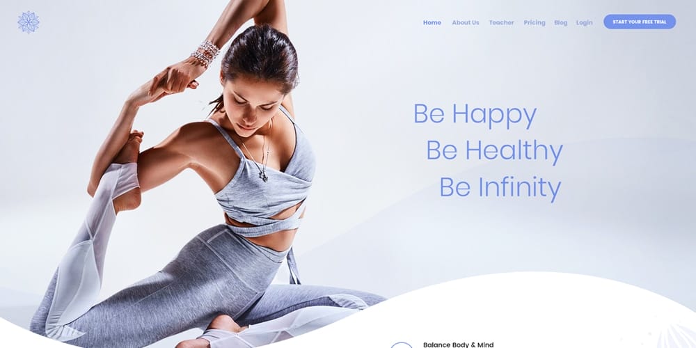 Yoga Web Design Template