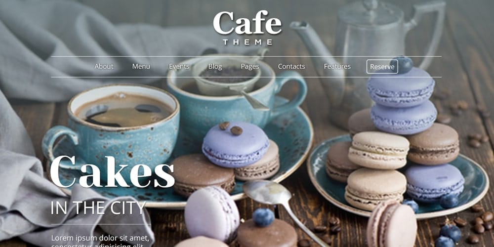 Best Free Web Templates 2023 316 cafe theme