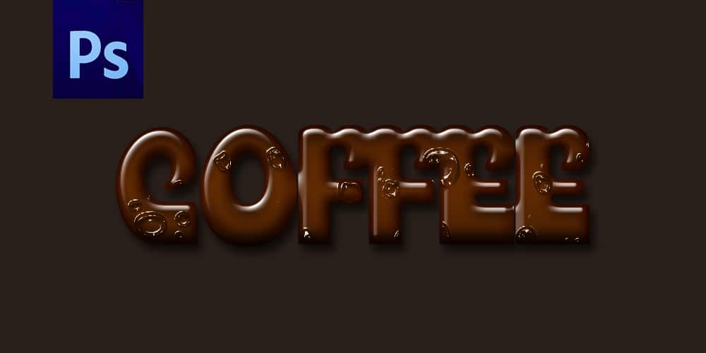 Latest Free Photoshop Text Styles & Effects 183 Coffee Text Effect PSD