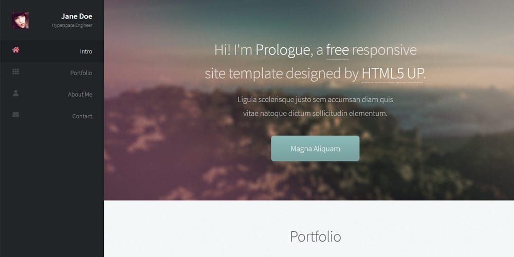 Best Free Web Templates 2023 271 Prologue