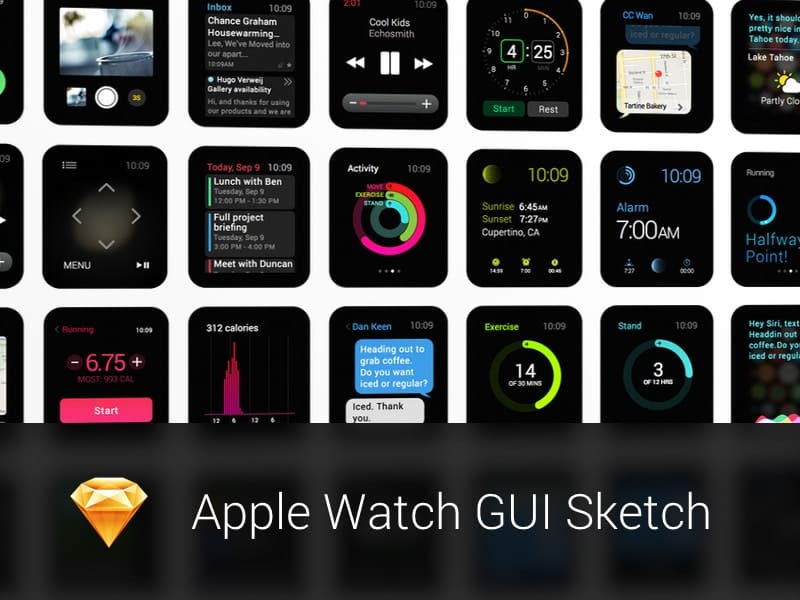 Apple Watch GUI Sketch