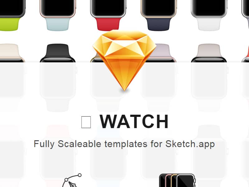 Apple Watch Templates for Sketch