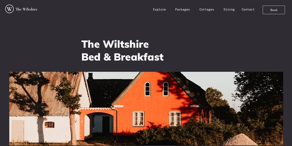Bed and Breakfast Website Template Kit