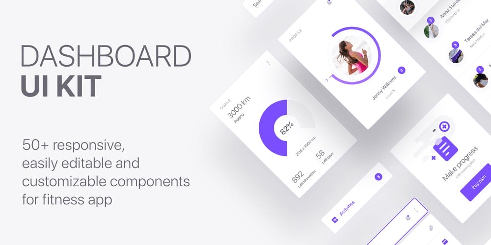 Bodyform Fitness App UI Kit 