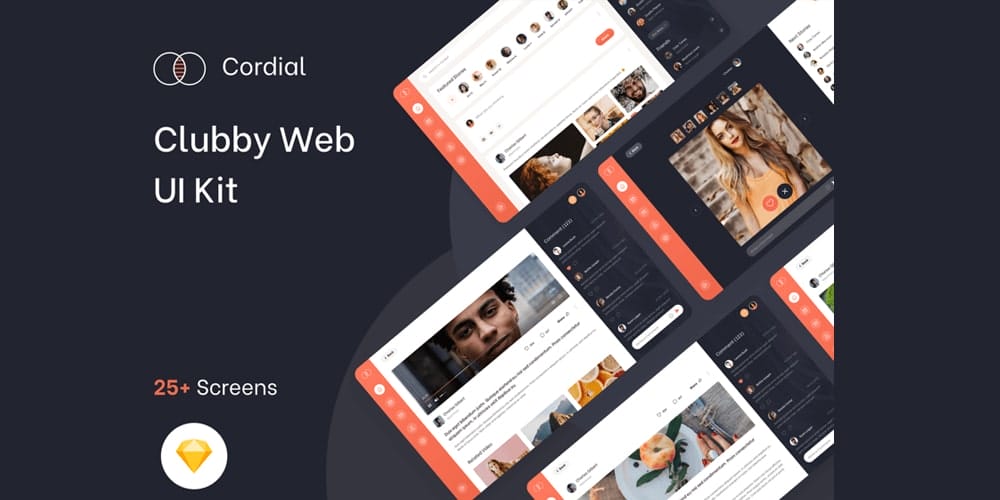 Clubby Social UI Kit