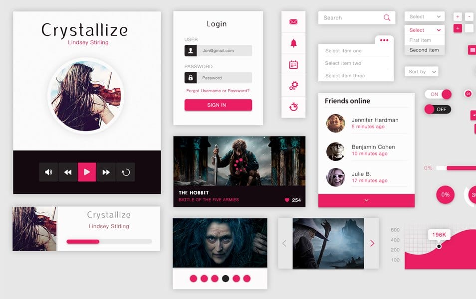 Crystallize Free Material Ui Kit