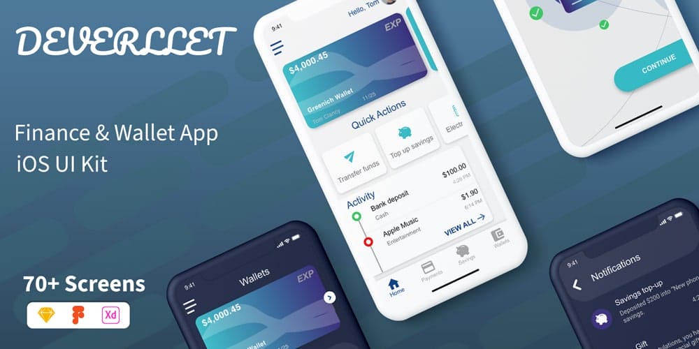 Deverllet Wallet UI Kit