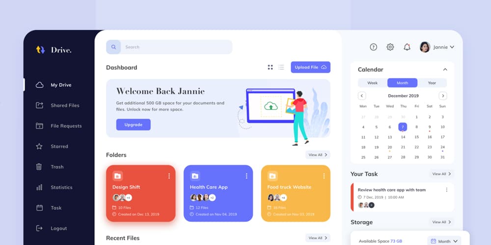 Drive Storage Management Dashboard