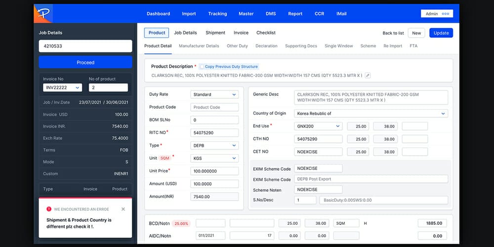 ERP Dashboard