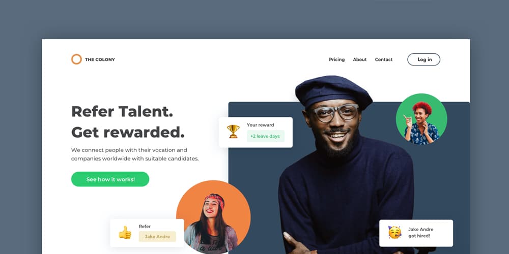 Employee Referral Landing Page